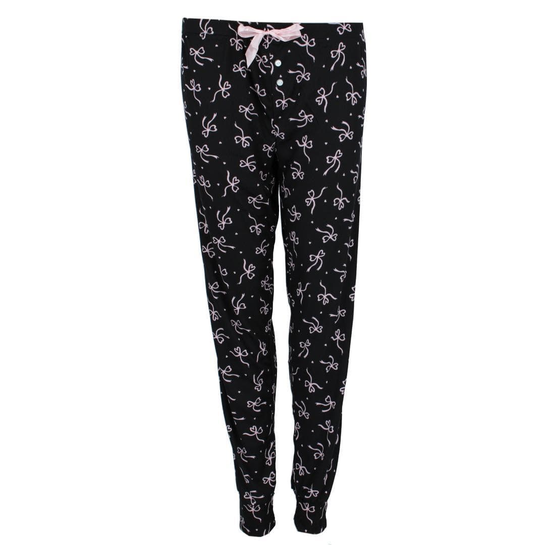 Grumpy & Gorgeous Women's Plus Size Good Morning Gorgeous Jogger Pajama Set - Pink & Black