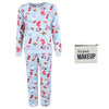 Women's Snowman Print Plush PJ Set