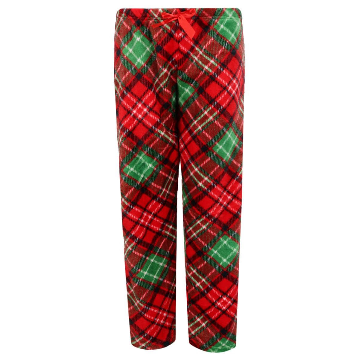 em & alfie Women's Plush and Sherpa PJ Set with Makeup Bag - Red
