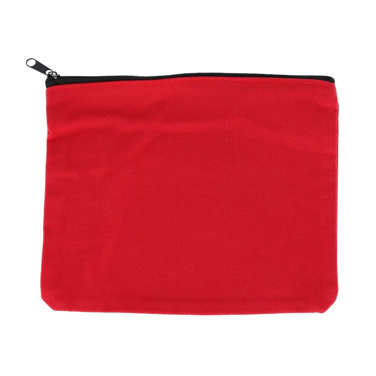 em & alfie Women's Plush and Sherpa PJ Set with Makeup Bag - Red