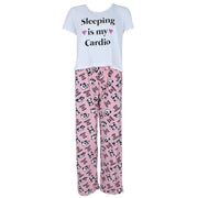 Women's Plus Size Panda Sleeping is My Cardio Pajama Set