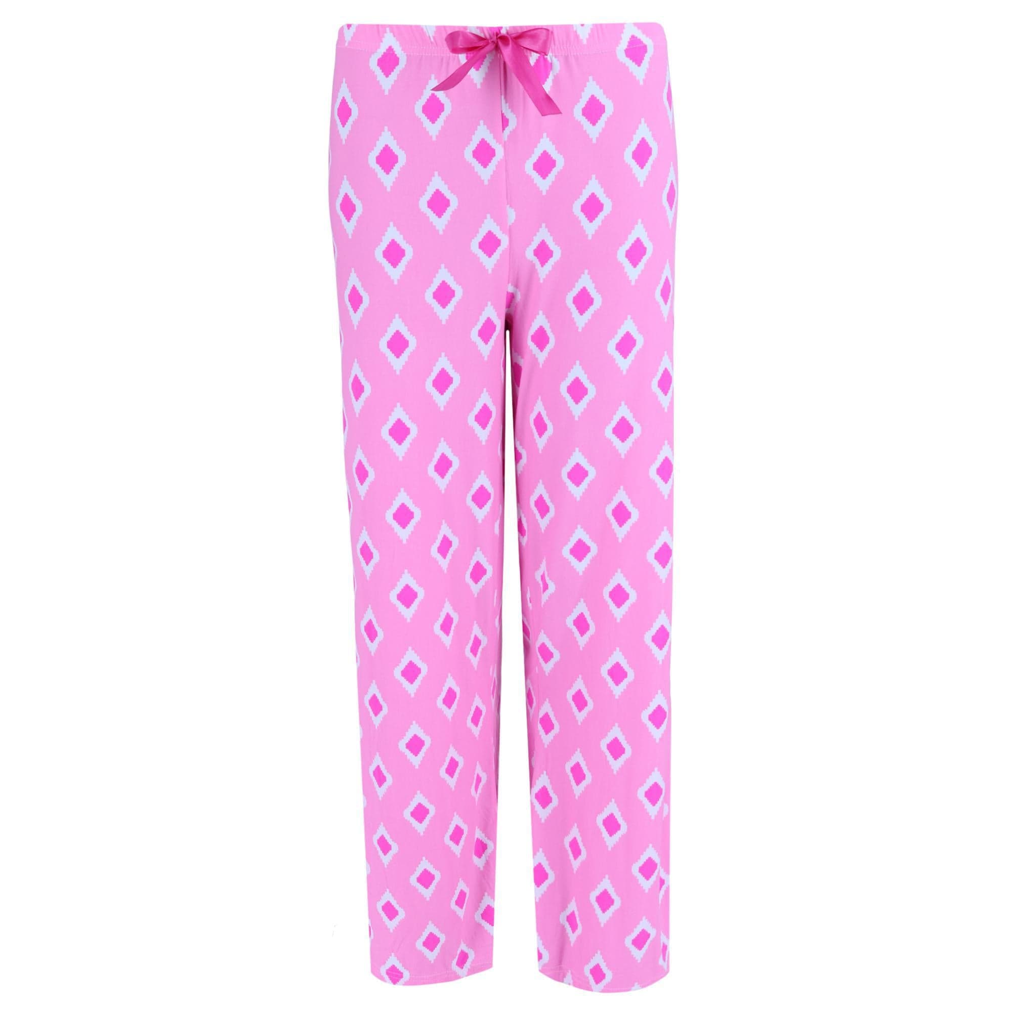 Breakfast in Bed Women's Plus Size Flowing Pajama Set - Pink