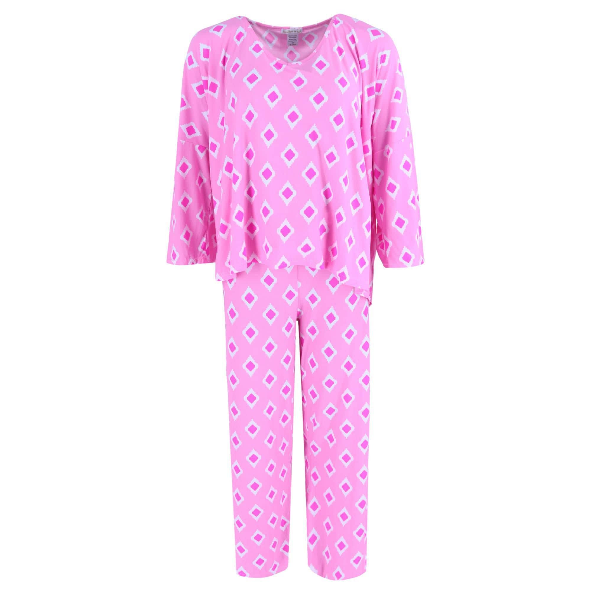 Breakfast in Bed Women's Plus Size Flowing Pajama Set - Women's Plus Size Flowing Pajama Set