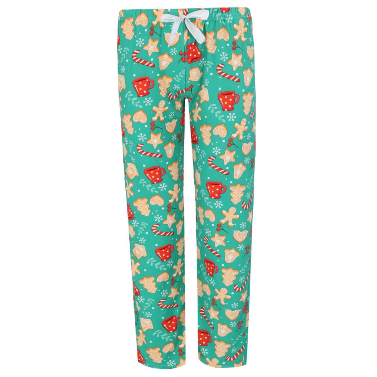 Not a Morning Person Women's Cocoa and Cookies Long Sleeve Pajama Set - Green
