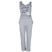 Women's Daisy Ribbed Pajama Set