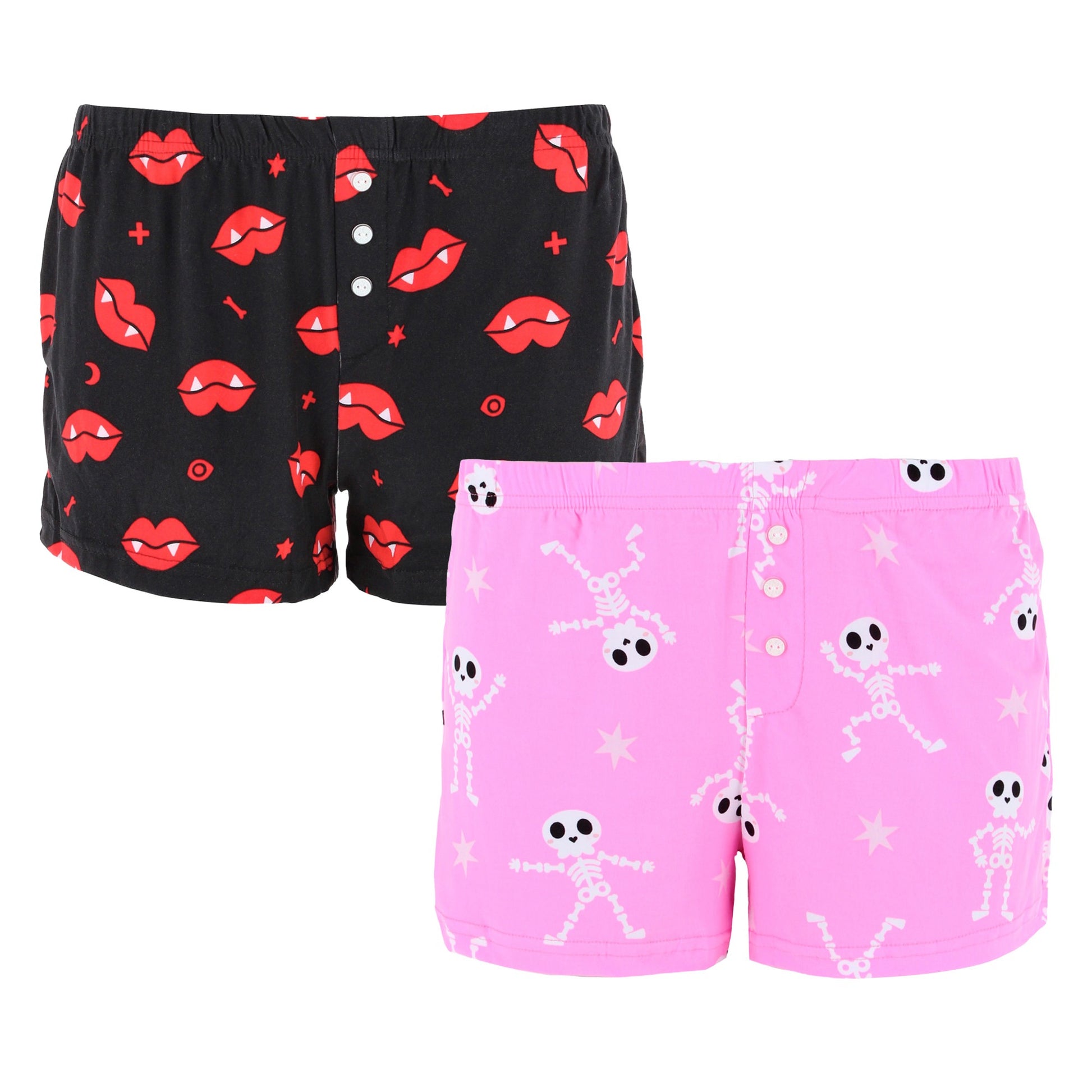 CTM® Women's 2 Pack Vampire Halloween Pajama Pants - Women's 2 Pack Vampire Halloween Pajama Pants
