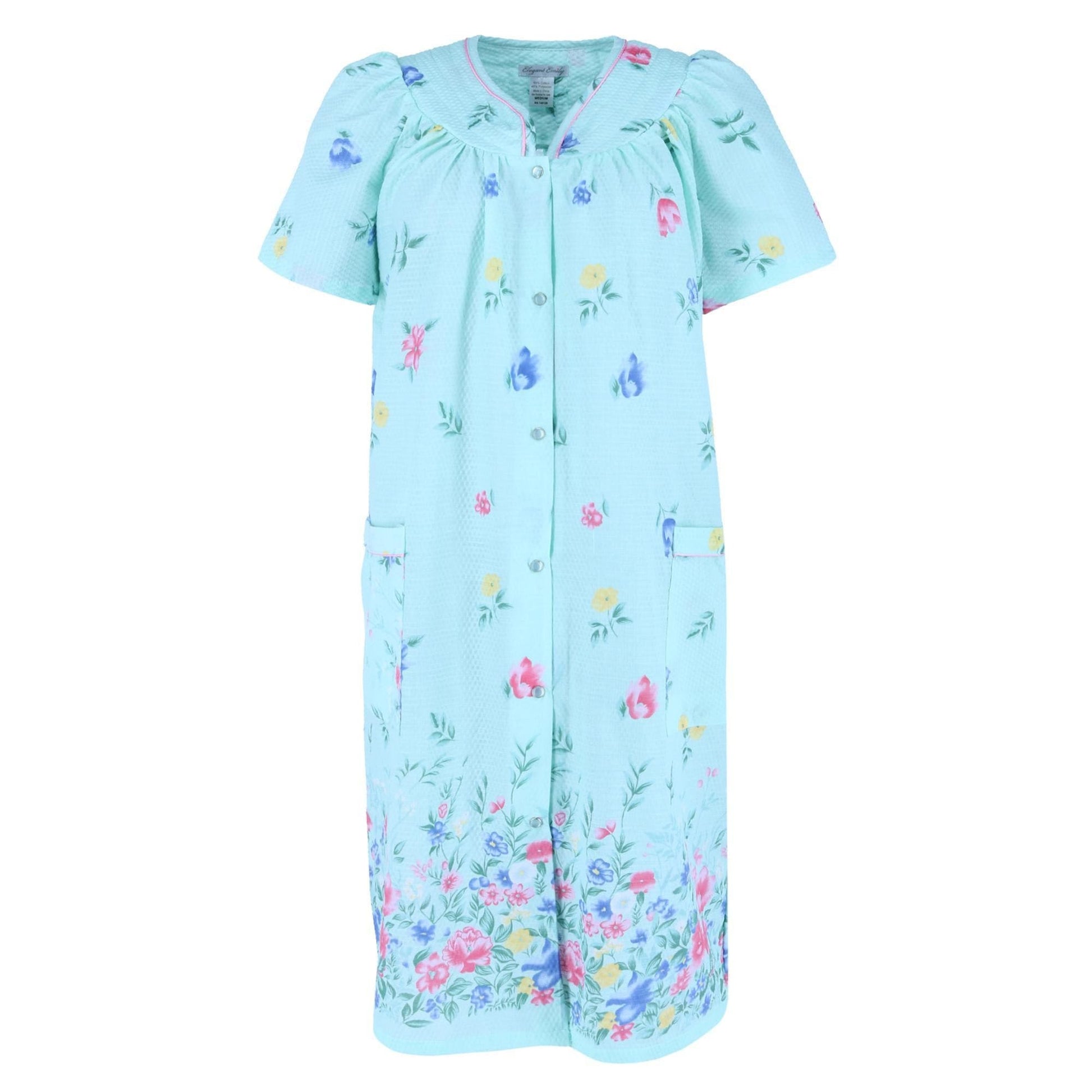 Elegant Emily Women's' Plus Size Floral Duster Gown