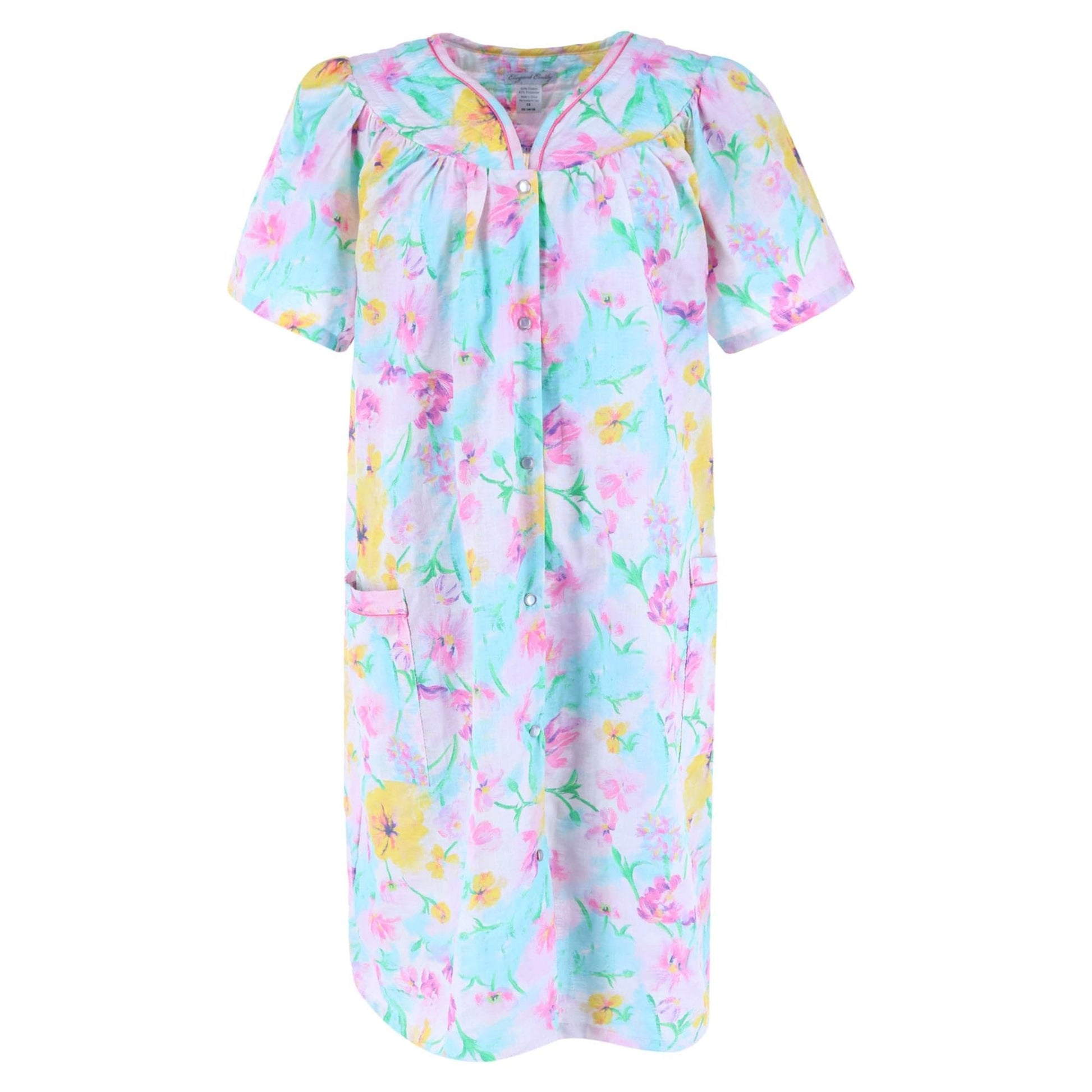 Elegant Emily Women's' Plus Size Floral Duster Gown