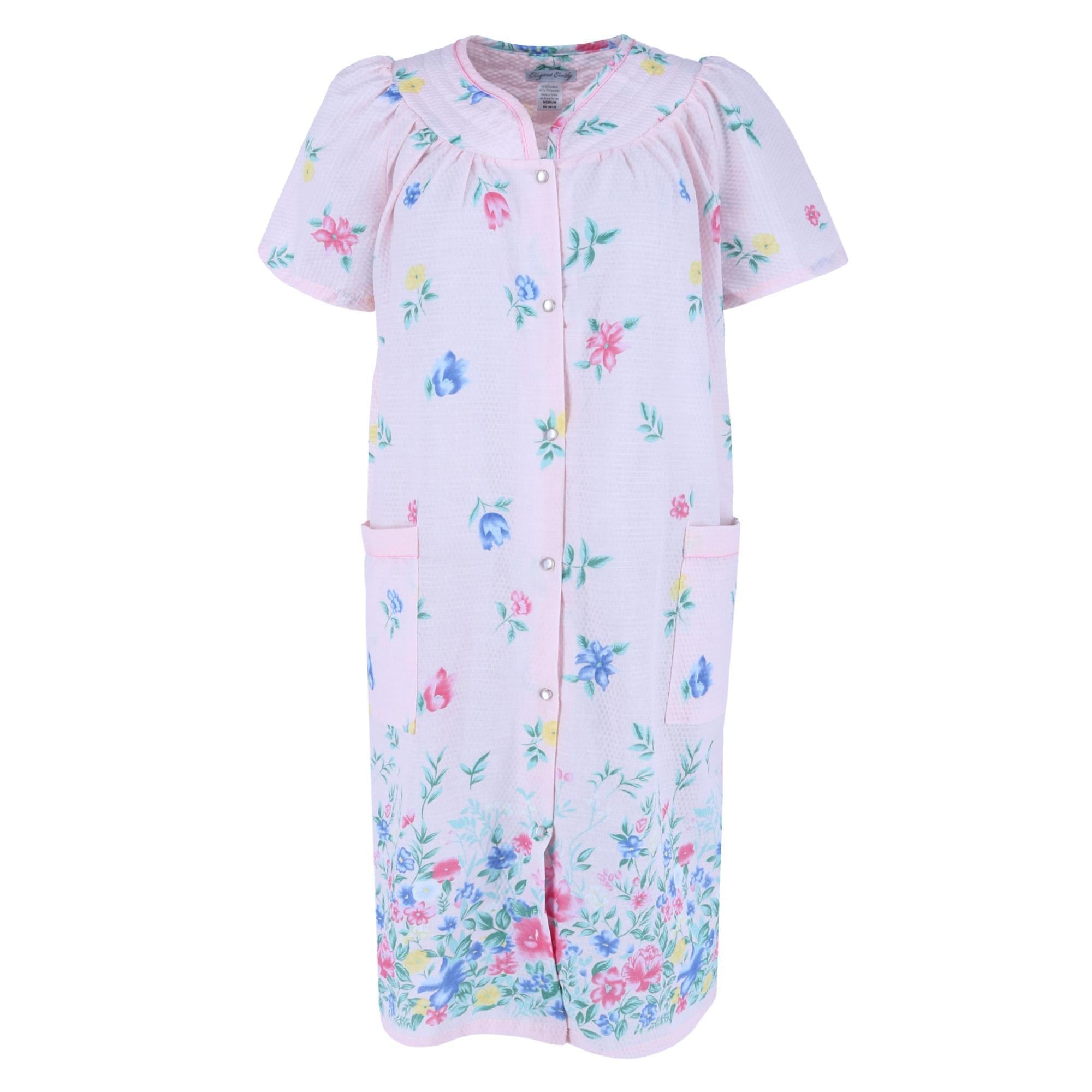Elegant Emily Women's' Plus Size Floral Duster Gown