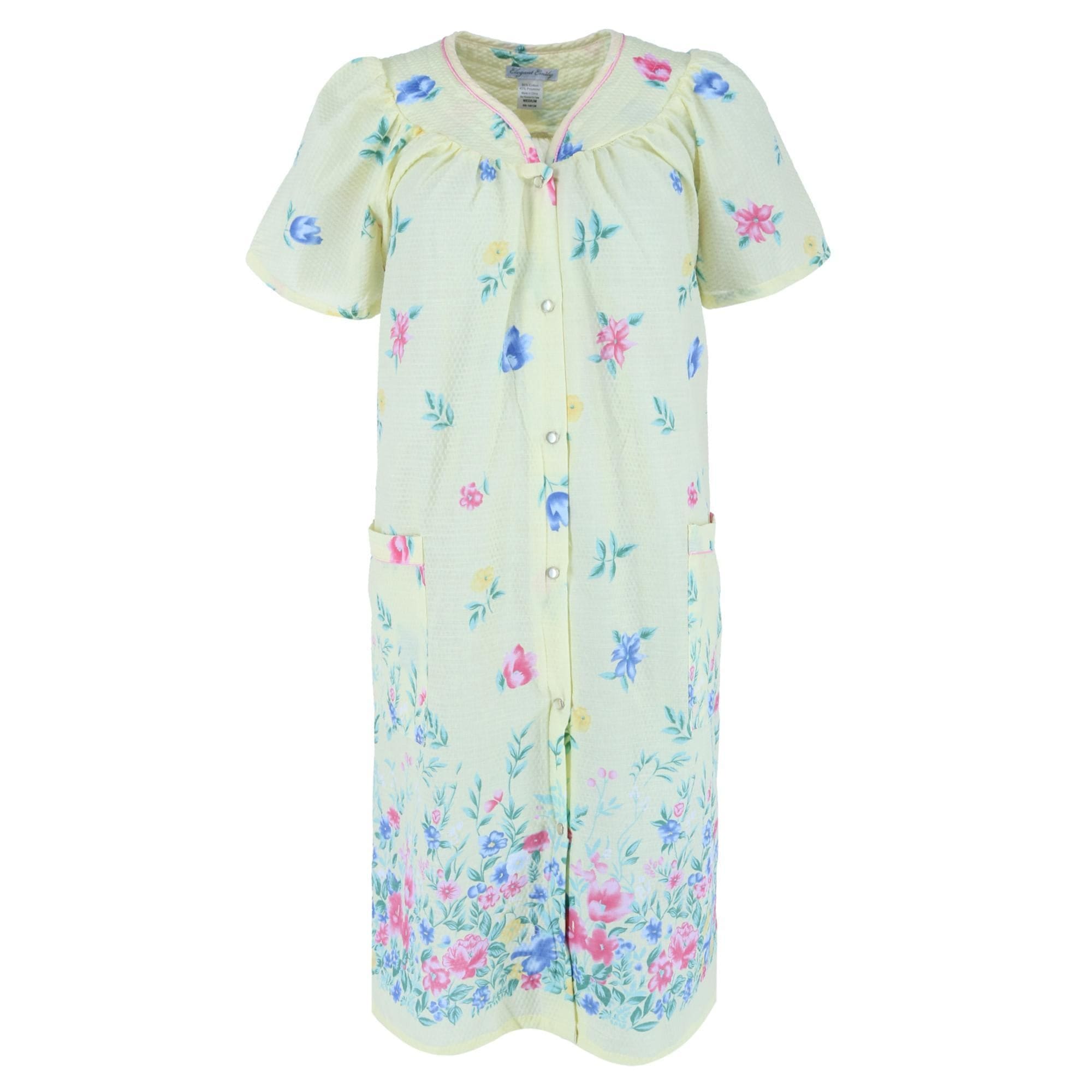 Elegant Emily Women's' Plus Size Floral Duster Gown