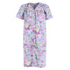 Women's Short Sleeve Floral Duster Gown