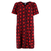 Women's Hearts and Plaid Duster Gown