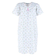 Women's Smocked Spring Floral Duster Gown