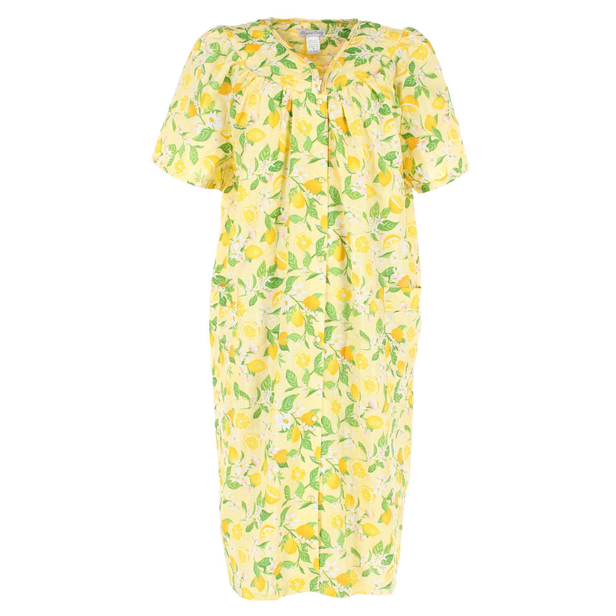 CTM® Women's Plus Size Woven Seersucker Patterned Duster by Elegant Emily