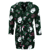 Girl's Panda Print Hooded Plush Robe
