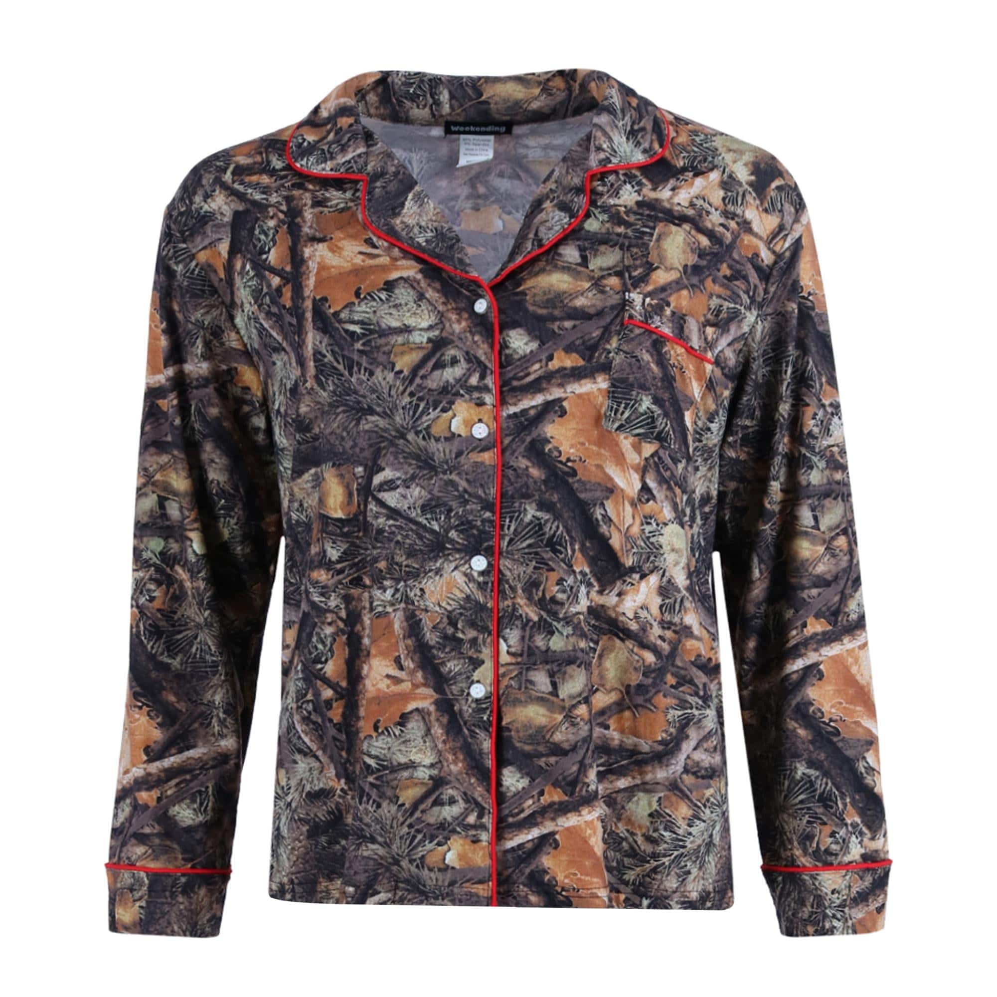 Weekending Women's Camo Print Pajama Set - Camo