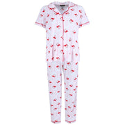 Women's Santa Notch Collar Short Sleeve Pajama Set
