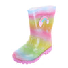 Kid's Rainbow Print Rain Boots