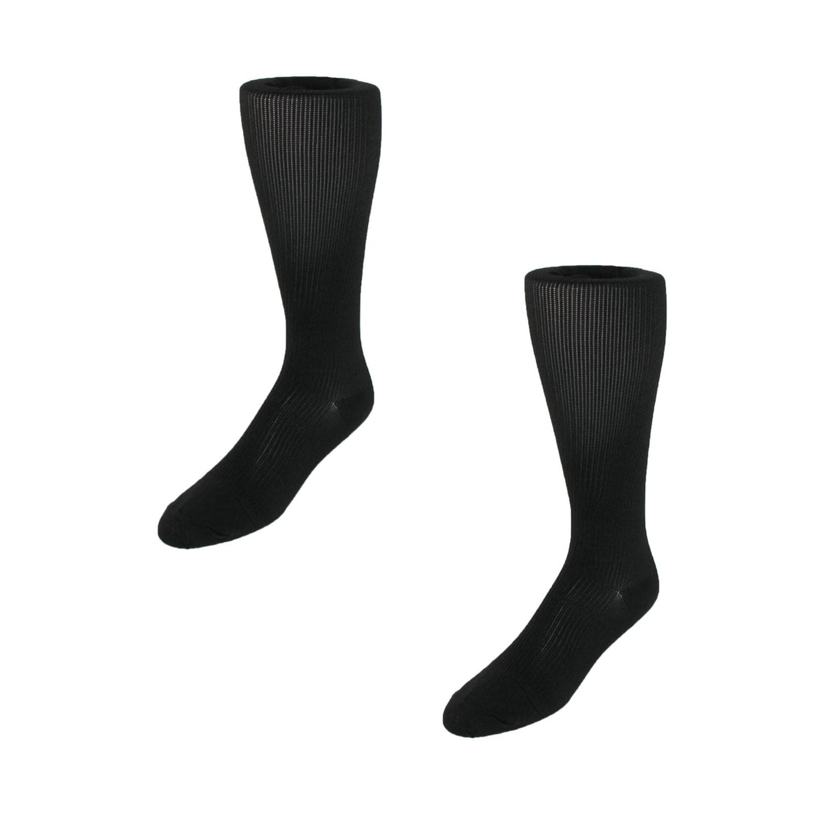 Jefferies Socks Support Over the Calf Compression Dress Socks (Pack of 2)