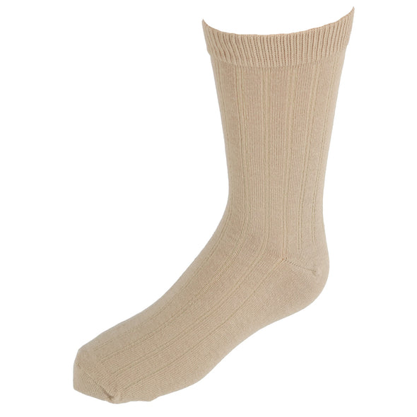 Kids' Cotton Ribbed Uniform Crew Socks