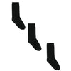Kids' Cotton Ribbed Uniform School Crew Socks (Pack of 3)