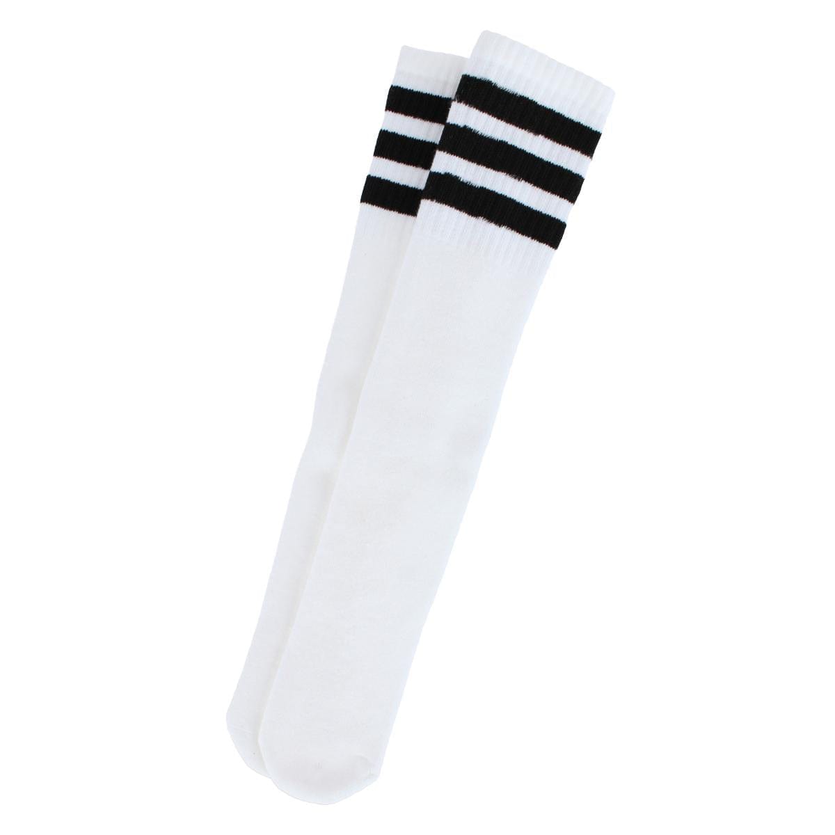 Jefferies Socks Kid's Striped Knee-High Tube Socks (1 Pair) - Black
