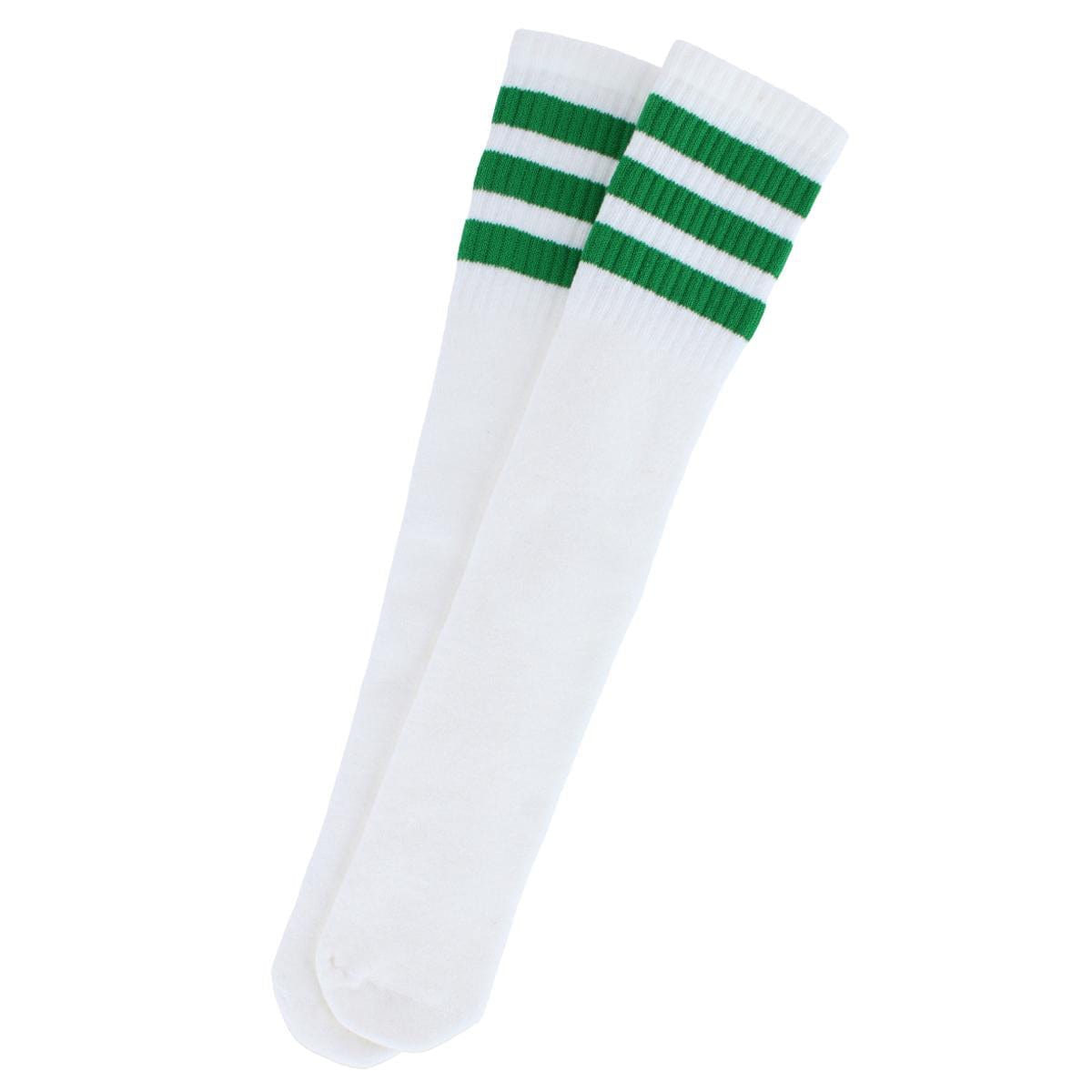 Jefferies Socks Kid's Striped Knee-High Tube Socks (1 Pair) - Green
