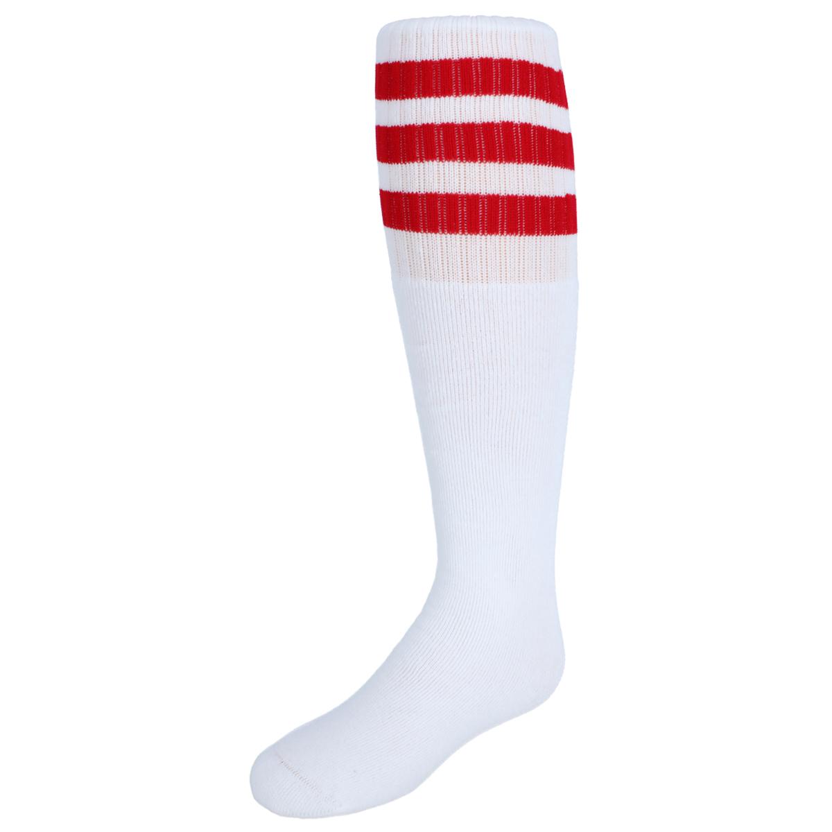 Jefferies Socks Kid's Striped Knee-High Tube Socks (1 Pair) - Red