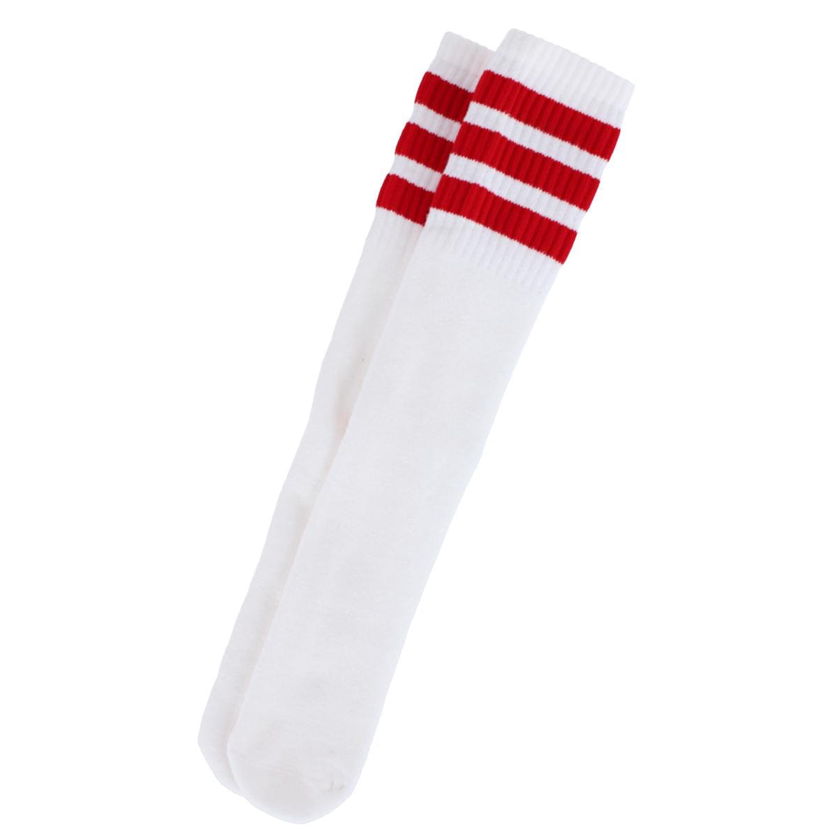 Jefferies Socks Kid's Striped Knee-High Tube Socks (1 Pair) - Red