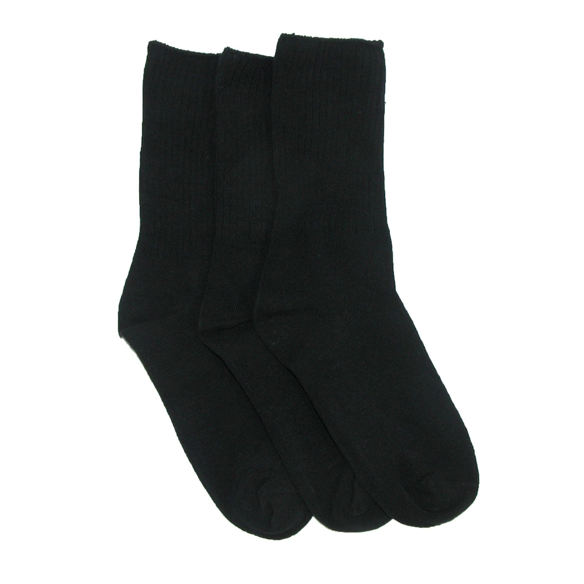 Jefferies Socks Kids' Cotton Seamless Toe Casual Crew Sock (Pack of 3)