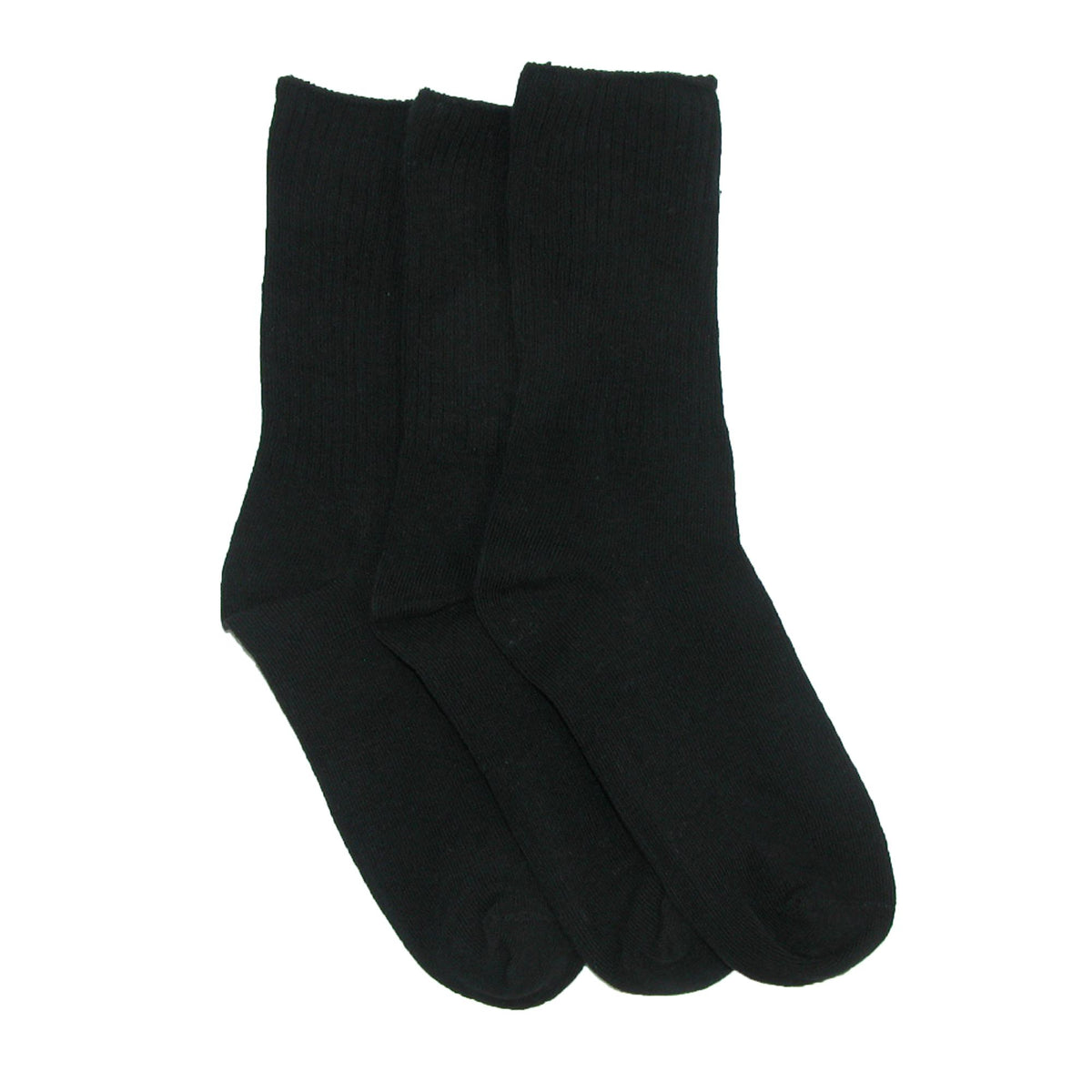 Jefferies Socks Kids' Cotton Seamless Toe Casual Crew Sock (Pack of 3)
