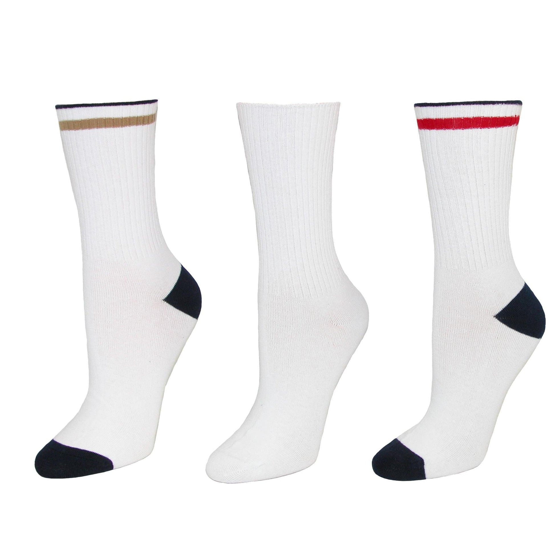 Jefferies Socks Kids' Cotton Seamless Toe Casual Crew Sock (Pack of 3) - Kids' Cotton Seamless Toe Casual Crew Sock (Pack of 3)