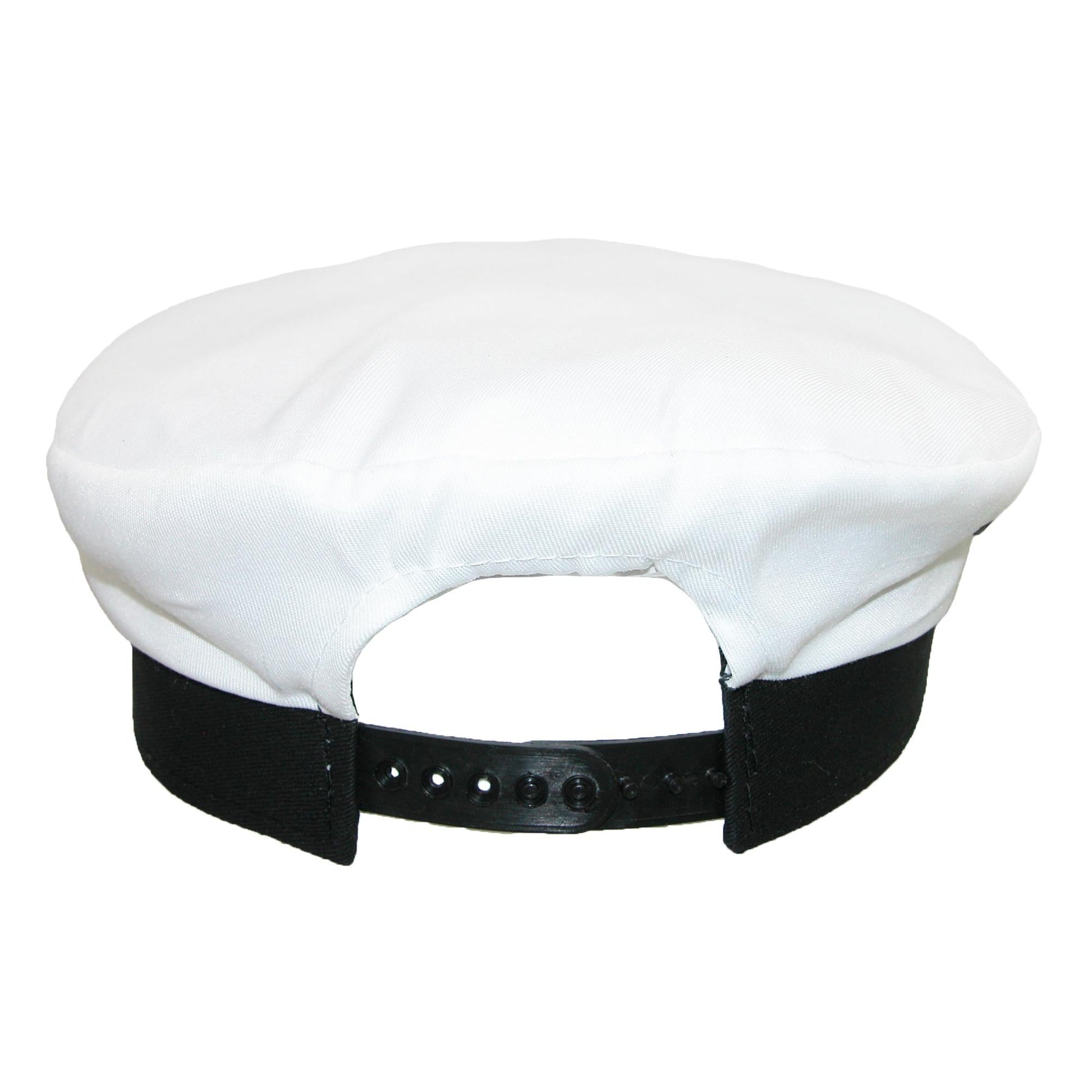 CTM® Kids' Cotton White Nautical Boating Captains Cap - White
