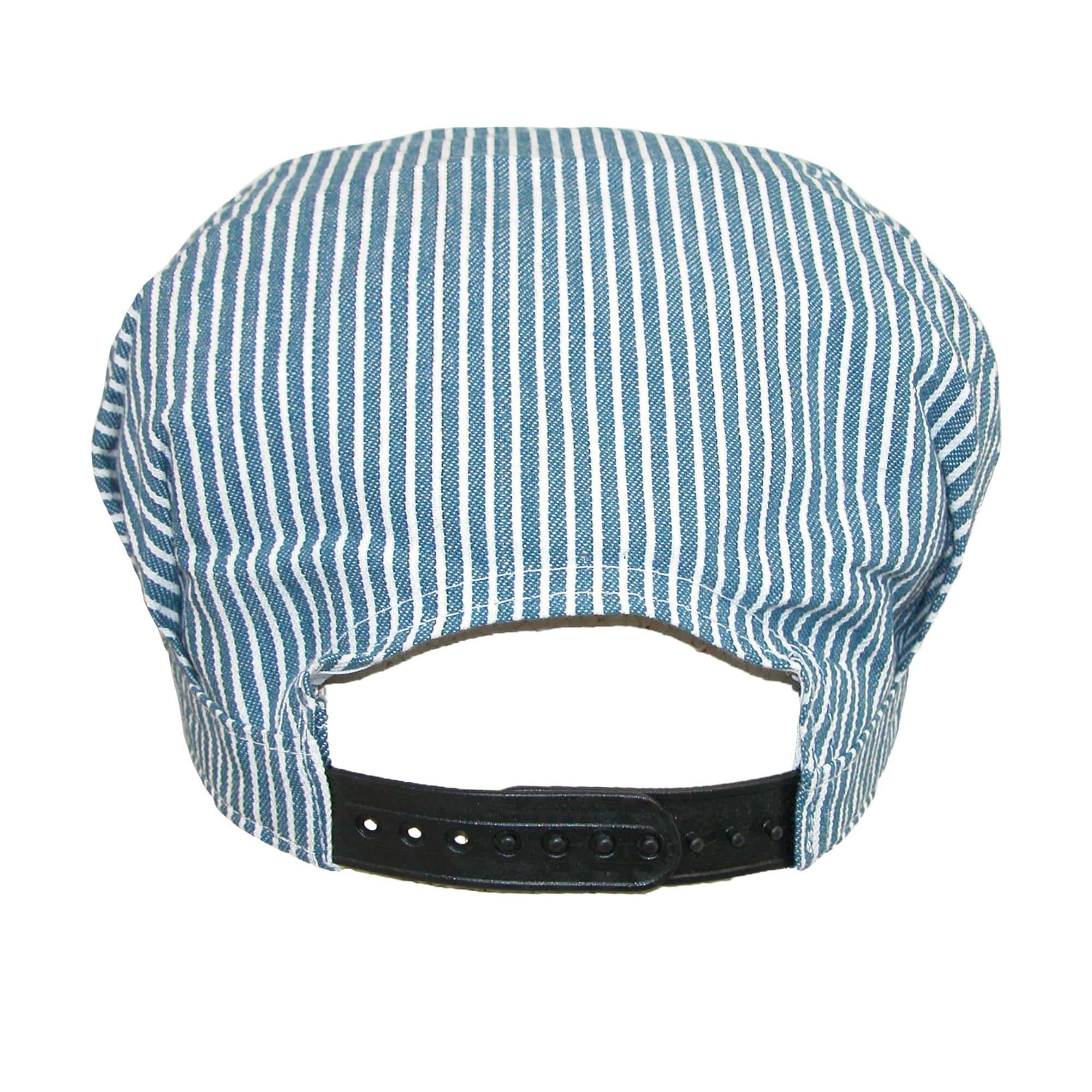 CTM® Kids' Cotton Blue Stripe Train Engineer Cap - Blue Stripes