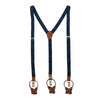 Men's .75 Inch Wide Skinny Elastic Y-Back Convertible Suspenders
