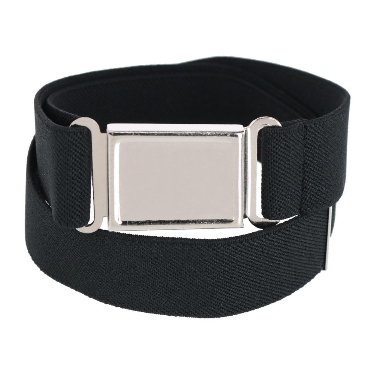 CTM® Kids' Adjustable Elastic Belt with Magnetic Buckle - Black