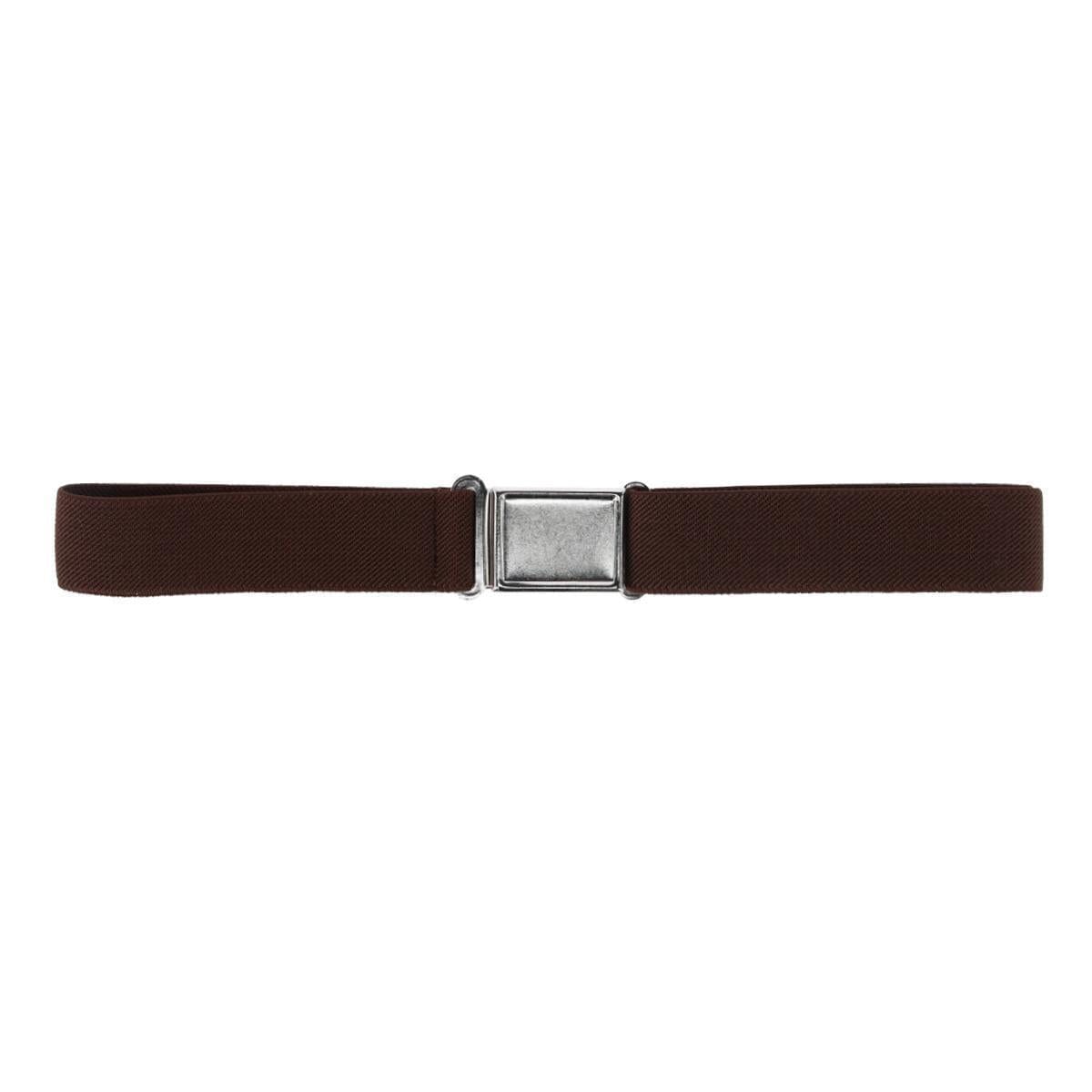 CTM® Kids' Adjustable Elastic Belt with Magnetic Buckle - Brown