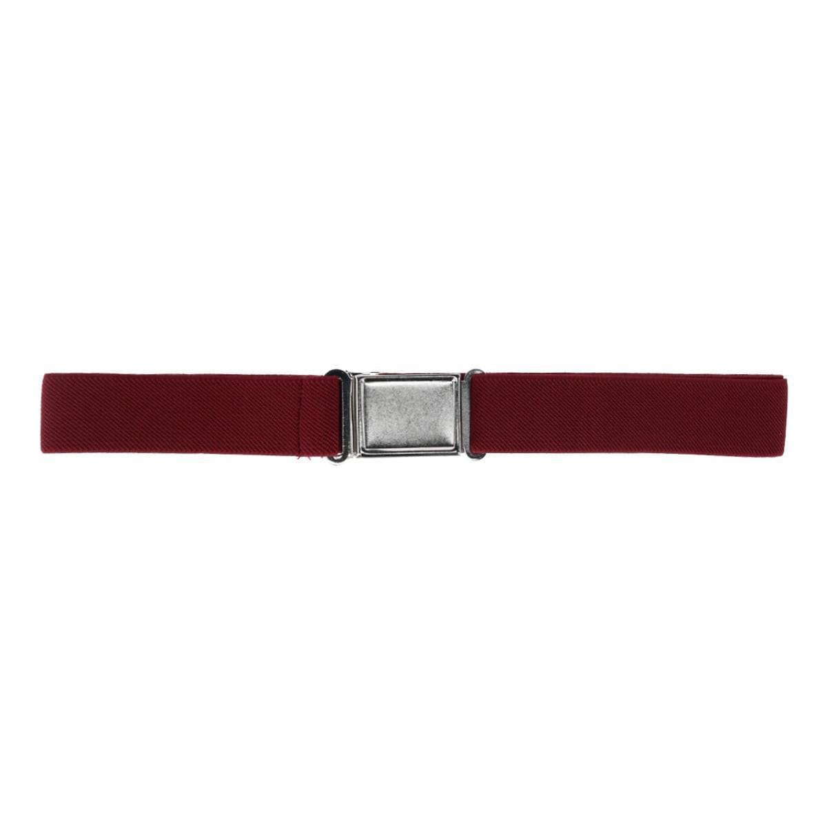 CTM® Kids' Adjustable Elastic Belt with Magnetic Buckle - Maroon