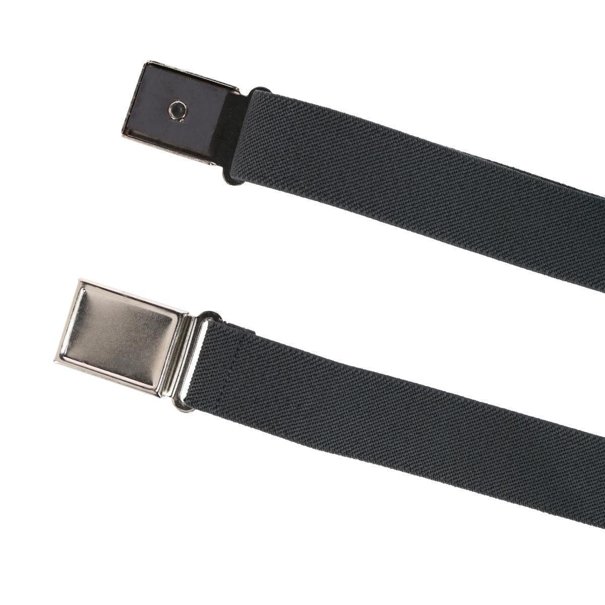 CTM® Kids' Adjustable Elastic Belt with Magnetic Buckle - Charcoal Grey