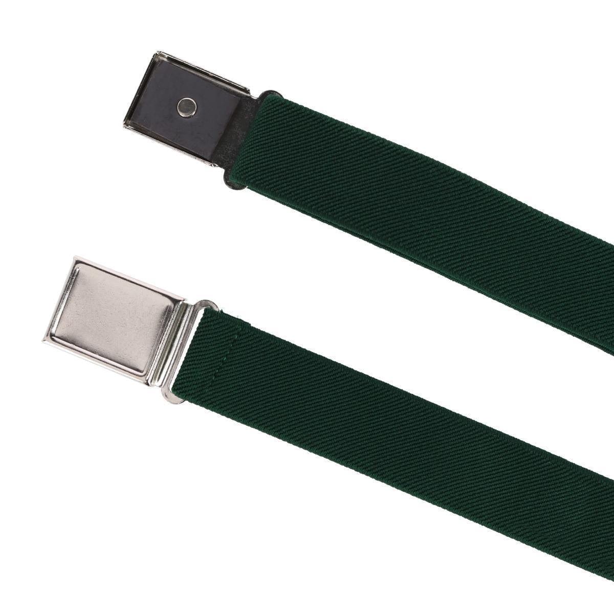 CTM® Kids' Adjustable Elastic Belt with Magnetic Buckle - Hunter Green
