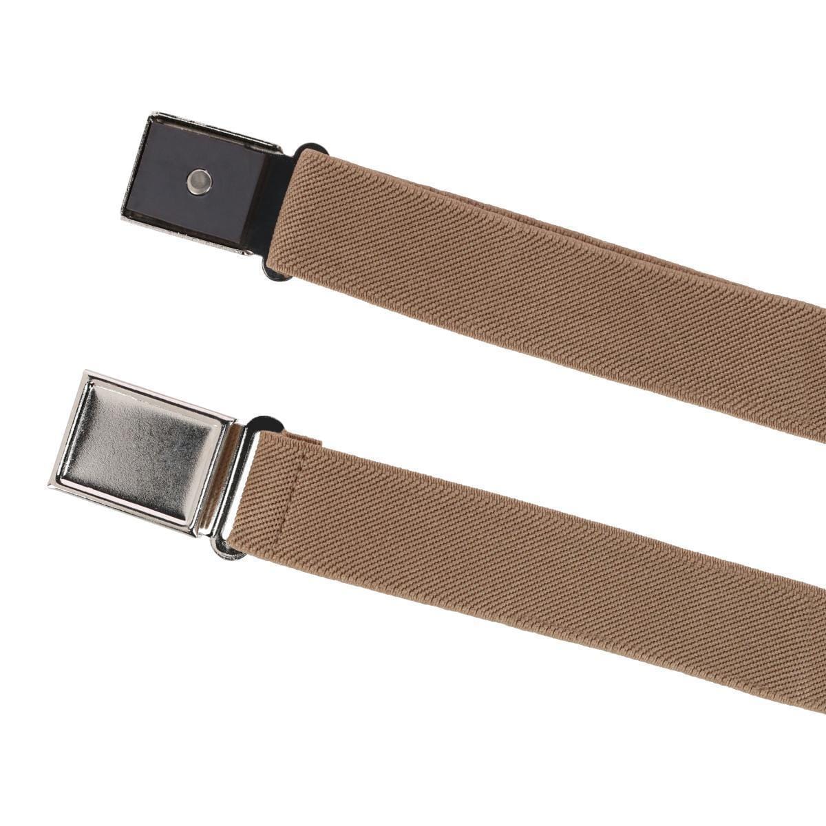 CTM® Kids' Adjustable Elastic Belt with Magnetic Buckle - Khaki