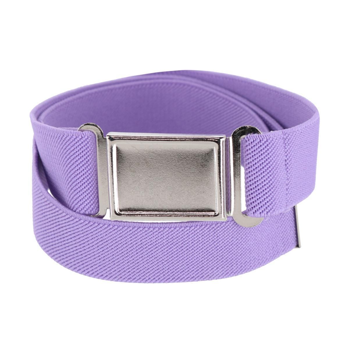 CTM® Kids' Adjustable Elastic Belt with Magnetic Buckle - Lavender