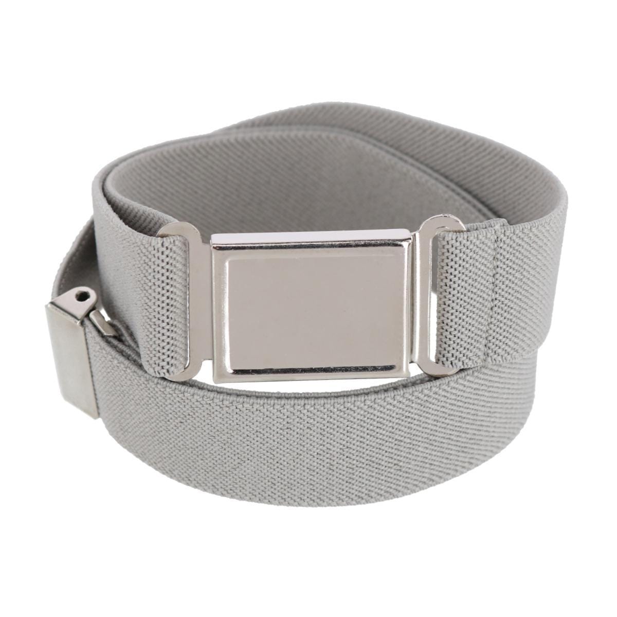 CTM® Kids' Adjustable Elastic Belt with Magnetic Buckle - Light Grey