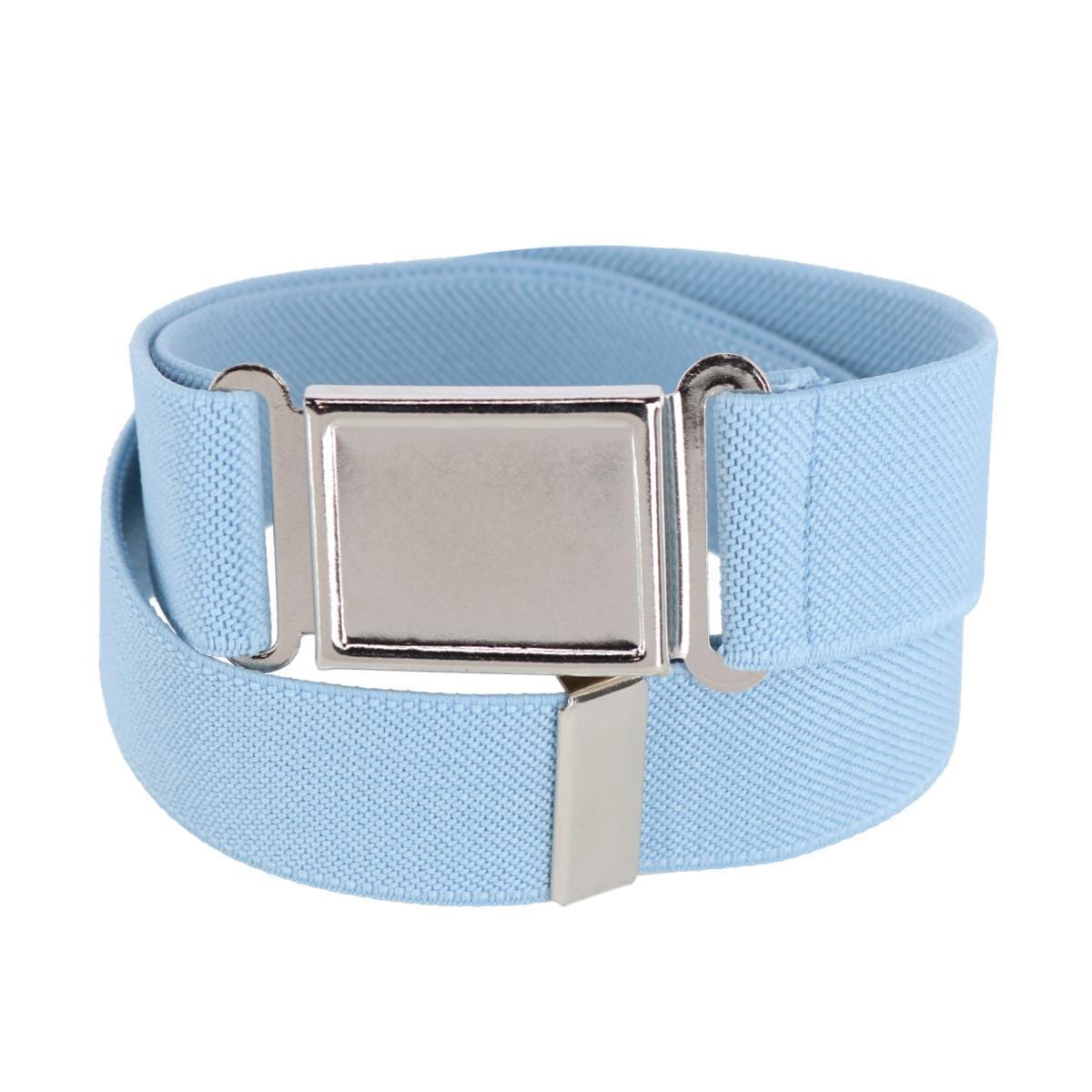 CTM® Kids' Adjustable Elastic Belt with Magnetic Buckle - Light Blue