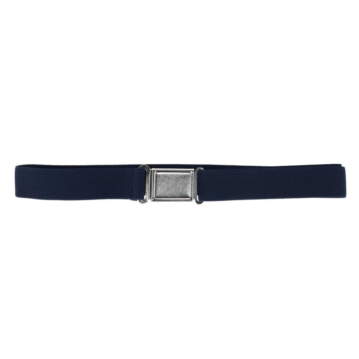 CTM® Kids' Adjustable Elastic Belt with Magnetic Buckle - Navy