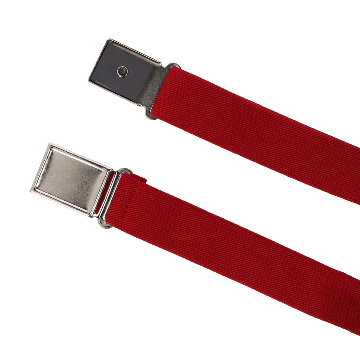 CTM® Kids' Adjustable Elastic Belt with Magnetic Buckle - Red