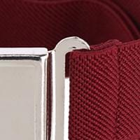 CTM® Kids' Adjustable Elastic Belt with Magnetic Buckle (Pack of 3) - Burgundy