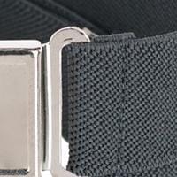 CTM® Kids' Adjustable Elastic Belt with Magnetic Buckle (Pack of 3) - Charcoal