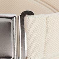 CTM® Kids' Adjustable Elastic Belt with Magnetic Buckle (Pack of 3) - Cream