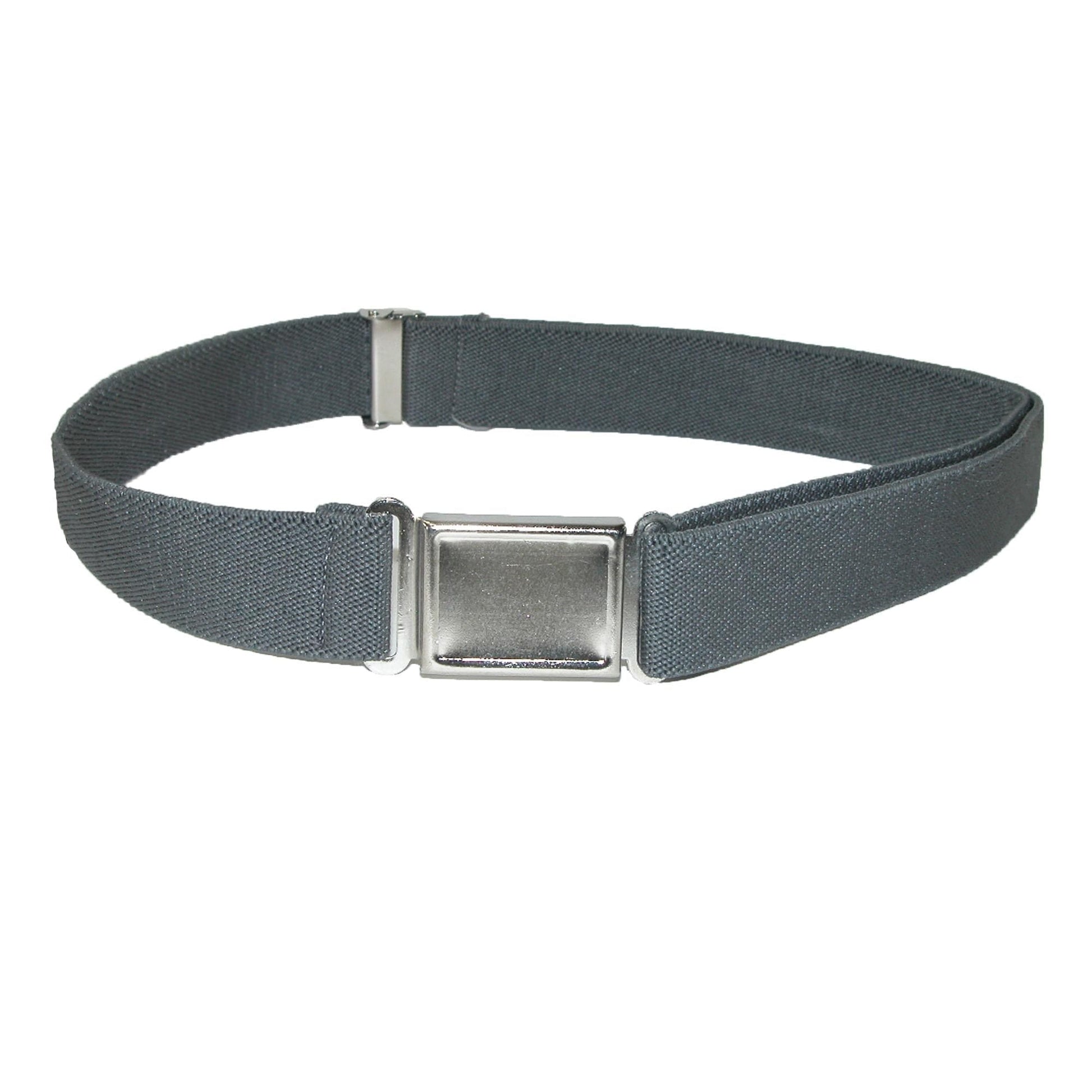 CTM® Kids' Adjustable Elastic Belt with Magnetic Buckle (Pack of 3 Colors) - Black / Navy / Red